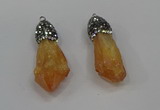 NGP4286 10*30mm - 15*45mmmm nuggets plated quartz pendants