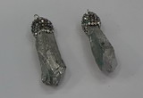 NGP4294 10*30mm - 15*45mmmm nuggets plated quartz pendants