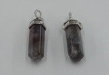 NGP5012 8*30mm sticks Indian agate gemstone pendants wholesale