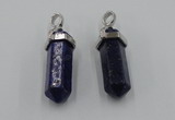 NGP5019 8*30mm sticks lapis lazuli gemstone pendants wholesale