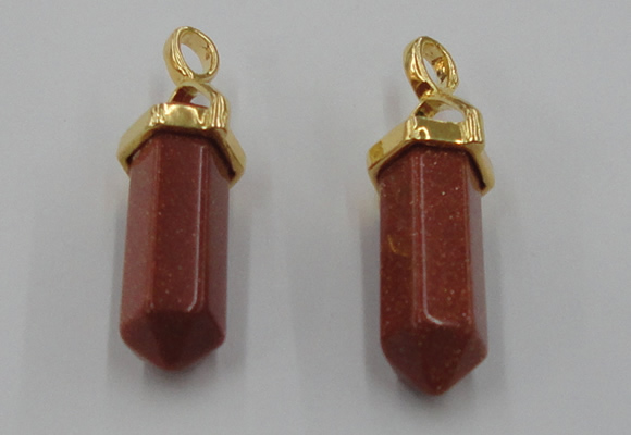 NGP5031 8*30mm sticks goldstone pendants wholesale