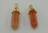 NGP5033 8*30mm sticks red aventurine pendants wholesale