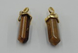 NGP5041 8*30mm sticks yellow tiger eye pendants wholesale