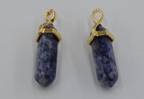 NGP5043 8*30mm sticks sodalite gemstone pendants wholesale