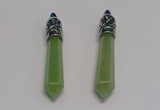 NGP5415 10*65mm sticks green aventurine pendants wholesale