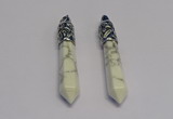 NGP5426 10*65mm sticks white turquoise pendants wholesale