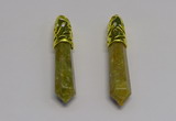 NGP5440 10*65mm sticks unakite gemstone pendants wholesale