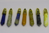 NGP5448 10*65mm sticks mixed gemstone pendants wholesale