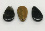 NGP5510 30*50mm flat teardrop ocean agate pendants wholesale