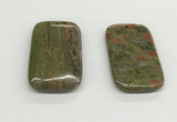 NGP5534 35*55mm rectangle unakite gemstone pendants