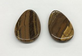 NGP5537 35*55mm flat teardrop iron tiger pendants wholesale