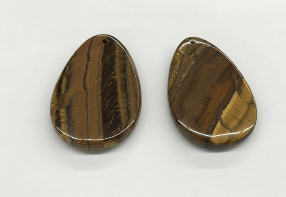 NGP5537 35*55mm flat teardrop iron tiger pendants wholesale