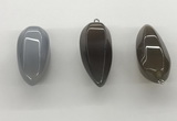 NGP5545 14*40mm - 23*58mm teardrop agate gemstone pendants