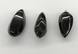 NGP5549 14*40mm - 23*58mm teardrop agate gemstone pendants