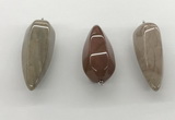 NGP5552 14*40mm - 23*58mm teardrop jade pendants wholesale