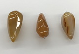 NGP5553 14*40mm - 23*58mm teardrop agate gemstone pendants