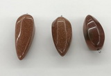 NGP5560 14*40mm - 23*58mm teardrop goldstone pendants wholesale