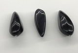 NGP5561 14*40mm - 23*58mm teardrop blue goldstone pendants