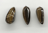 NGP5563 14*40mm - 23*58mm teardrop yellow tiger eye pendants