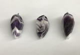 NGP5570 18*40mm - 23*58mm teardrop dogtooth amethyst pendants