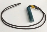 NGP5706 Agate tube pendant with nylon cord necklace