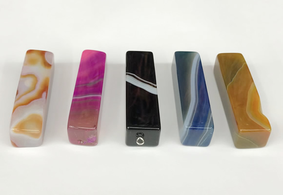 NGP5720 12*52mm cuboid agate gemstone pendants wholesale