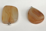 NGP5738 25*35mm freeform agate gemstone pendants wholesale