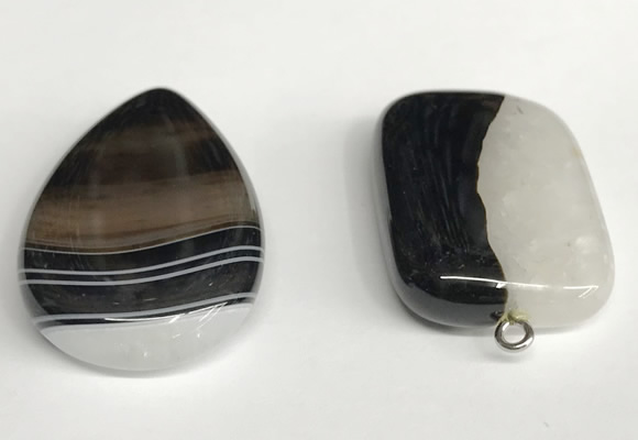 NGP5742 25*35mm freeform agate gemstone pendants wholesale