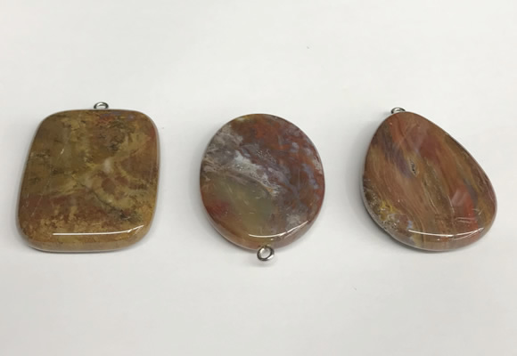 NGP5752 30*40mm freeform agate gemstone pendants wholesale