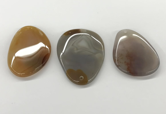 NGP5781 30*48mm - 40*55mm freeform agate slab pendants