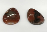 NGP5794 35*55mm flat teardrop agate pendants wholesale