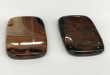 NGP5796 35*55mm rectangle agate pendants wholesale