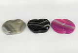 NGP5807 38*43mm apple agate gemstone pendants wholesale