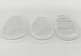 NGP5840 30*50mm - 40*58mm freeform white crystal slab pendants