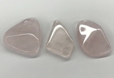 NGP5849 28*45mm - 40*55mm freeform rose quartz slab pendants