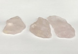 NGP5850 30*45mm - 40*60mm freeform rose quartz slab pendants