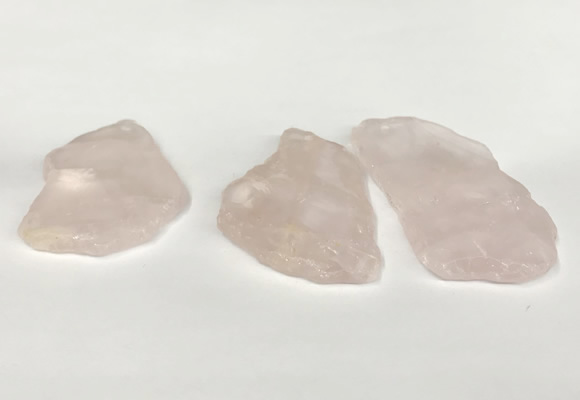 NGP5850 30*45mm - 40*60mm freeform rose quartz slab pendants