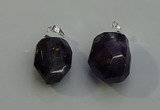 NGP6017 18*30mm - 22*35mm freeform amethyst pendants