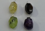 NGP6018 18*30mm - 22*35mm freeform mixed gemstone pendants