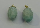 NGP6019 18*30mm - 22*35mm freeform amazonite pendants