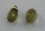 NGP6021 18*30mm - 22*35mm freeform lemon quartz pendants