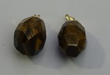 NGP6024 18*30mm - 22*35mm freeform yellow tiger eye pendants