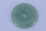 NGP604 5pcs 6*40mm green aventurine gemstone donut pendants wholesale