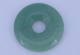 NGP608 5pcs 7*45mm green aventurine gemstone donut pendants wholesale