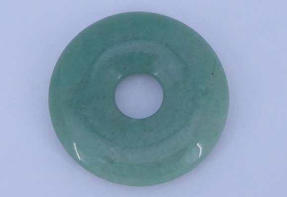 NGP608 5pcs 7*45mm green aventurine gemstone donut pendants wholesale