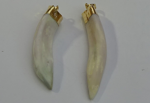 NGP6084 12*60mm – 18*65mm horn wolf tooth pendants wholesale