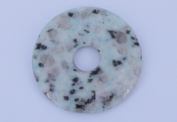 NGP610 5pcs 5*45mm kiwi stone donut pendants wholesale