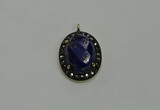 NGP6102 20*25mm - 22*30mm oval lapis lazuli pendants wholesle