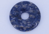 NGP611 5pcs 7*40mm new sodalite gemstone donut pendants wholesale