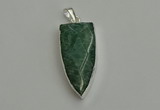 NGP6112 12*35mm - 15*40mm arrowhead amazonite pendants